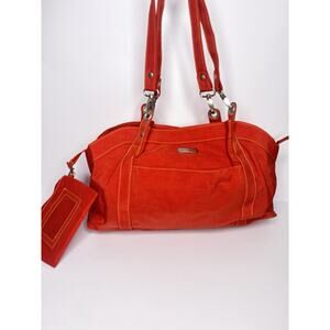 Baggallini Hamptonn Double-handle nylon Tote Shoulder Bag Satchel Burnt Orange